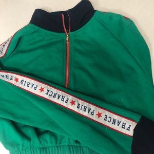 Green Forever 21 cropped sweater